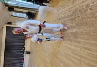 Jack receives his 5th Kyu presentation