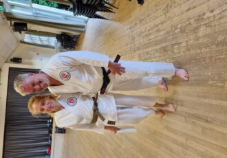 Magdalena receives her 1st Kyu presentation